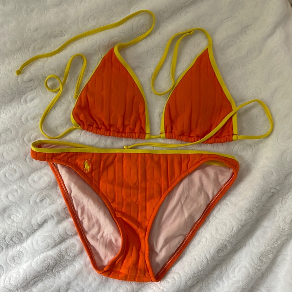 Ralph Lauren Triangle Top Bikini Swim Suit